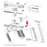 GLOCK OEM EXTENDED - ODWRACALNY ZWALNIACZ MAGAZYNKA, GEN 4-5 Duzy Szkielet / 10mm+.45ACP