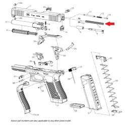 Glock Sprężyna Iglicy 31N, niebieska