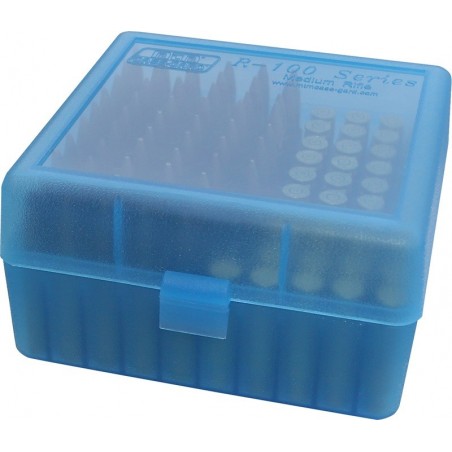 Pudełko na amunicję kulową RM-100-24 MTM (100szt,308W, 6,5CR...) niebieskie