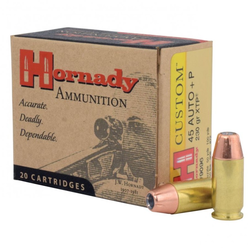 Amunicja Hornady kal .45Auto+P XTP 230gr/14,9g (20szt) 9096