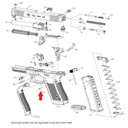 Glock Oś/Sztyft do Bloku sterującego / Gen 5+4+3