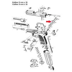 H&K - HK 45/45C/USP/USPC Zatrzask sterujący