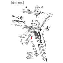 H&K - Sprężyna zwalniacza magazynka / Różne Pistolety