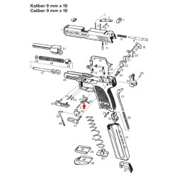 H&K - Powiększony zwalniacza magazynka / HK45 Compact, USP, P2000