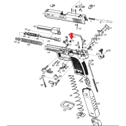 H&K Lekka Sprężyna powrotna spustu do pistoletu H&K, różne / HK Pistol Light Trigger Return Spring
