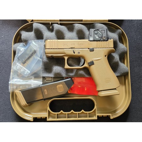 Pistolet Glock 43X COYOTE Aimpoint COA Combo / kal. 9x19mm Luger