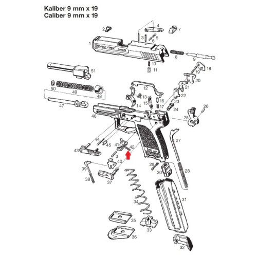 H&K - Sprężyna zwalniacza magazynka / Różne Pistolety