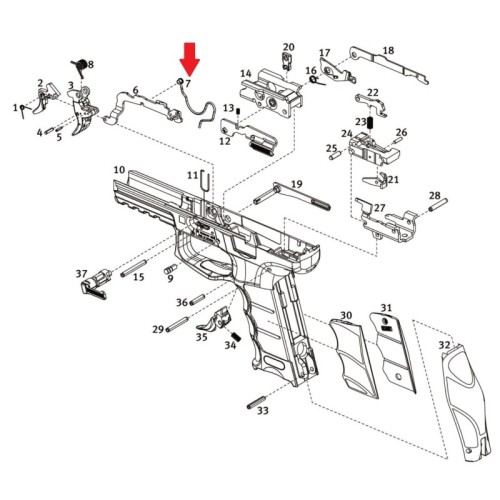 H&K - SFP9 Sprężyna wielokształtowa Spustu