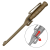 Nóż wojskowy/Feldmesser Glock FM81, Flat Dark Earth z piłą