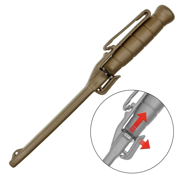 Nóż wojskowy/Feldmesser Glock FM81, Flat Dark Earth z piłą
