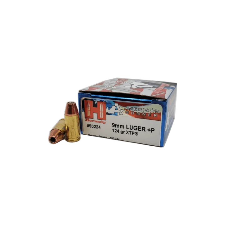 Amunicja Hornady kal.9mmLuger+P XTP American Gunner 124gr/8g (25szt) 90224