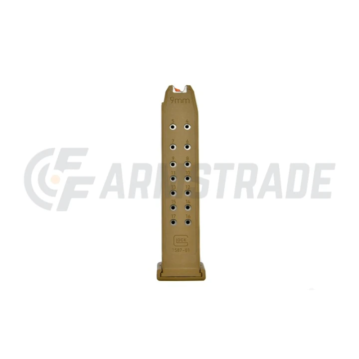 Magazynek / G17, 17 naboje Coyote, do GLOCK w kal. 9x19mm oranże