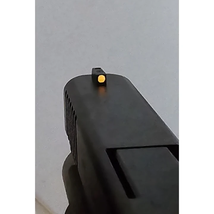Zmodyfikowana Muszka Glock stal. GMS 4.1+9.1 Oranż Fotoluminescencyjna