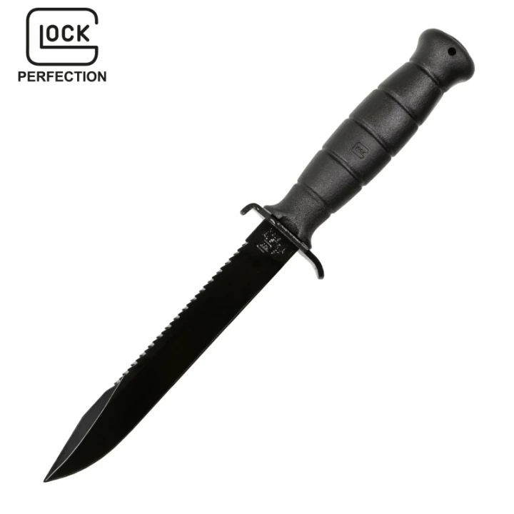 Nóż wojskowy/Feldmesser Glock FM81, czarny z piłą