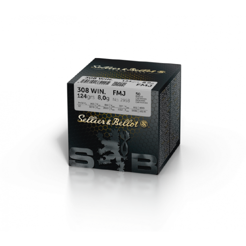 Amunicja S&B kal .308 WIN FMJ 8g. 50 szt.