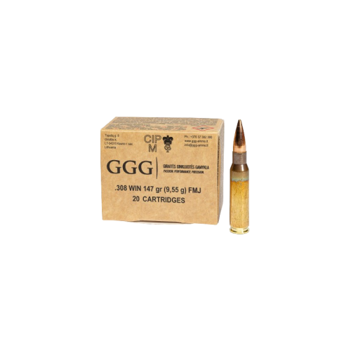 Amunicja GGG kal .308 WIN FMJ 9,55g. 20 szt.