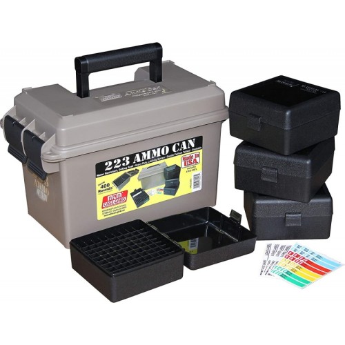 Pudełko na amunicję kulową ACC223 MTM (400szt 223rem...) (Combo AC50+4szt RS-100)