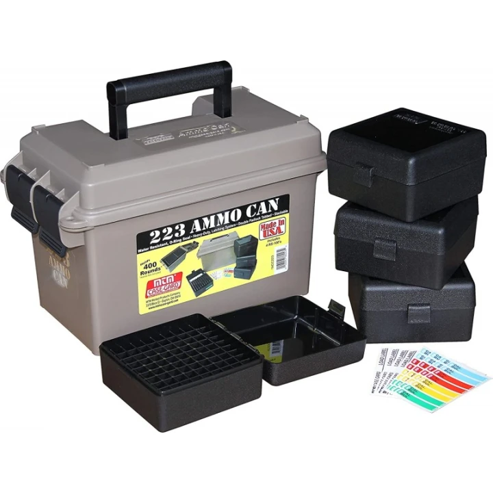 Pudełko na amunicję kulową ACC223 MTM (400szt 223rem...) (Combo AC50+4szt RS-100)