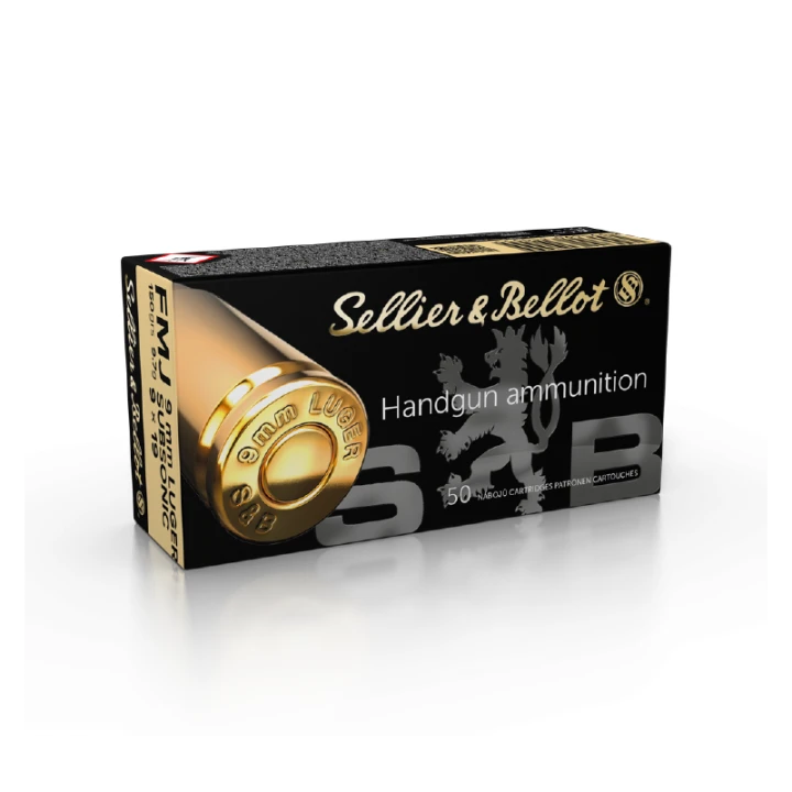 Amunicja S&B kal 9mm LUGER FMJ SUBSONIC 9,7g 50 szt.