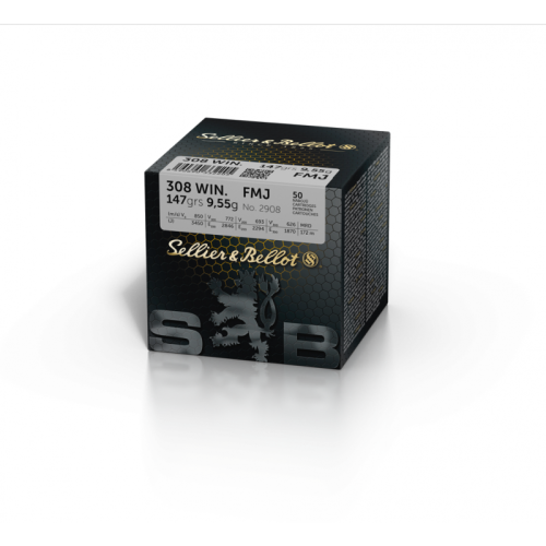Amunicja S&B kal .308 WIN FMJ 9,55g. 50 szt.