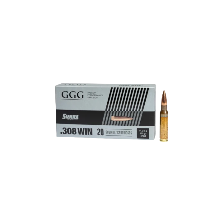 Amunicja GGG kal .308 WIN HPBT 11,34g. 20 szt. Sierra Match