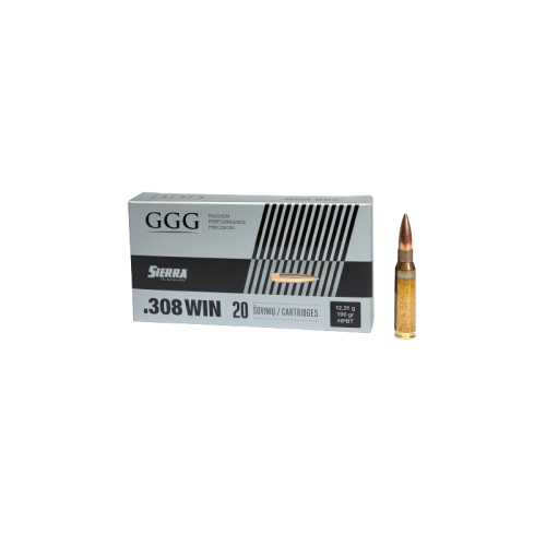 Amunicja GGG kal .308 WIN HPBT 12,31g. 20 szt. Sierra Match