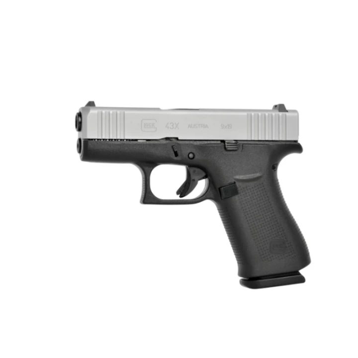 Pistolet Glock 43X Srebrny / kal. 9x19mm Luger