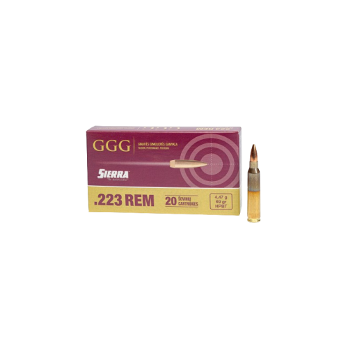 Amunicja GGG kal .223 REM Sierra HPBT 4,47g. 20 szt.
