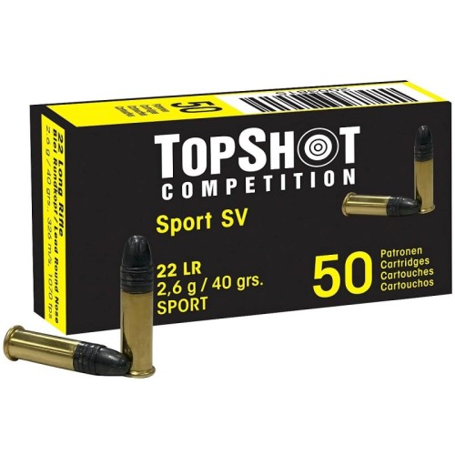 Amunicja Topshot .22Lr Competition Black Edition SV 2,6g/40gr 50 szt.