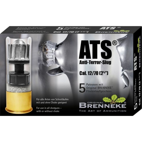 Amunicja Brenneke kal. 12/70 ATS AntiTerrorSlug (5szt) 27,5g 123840