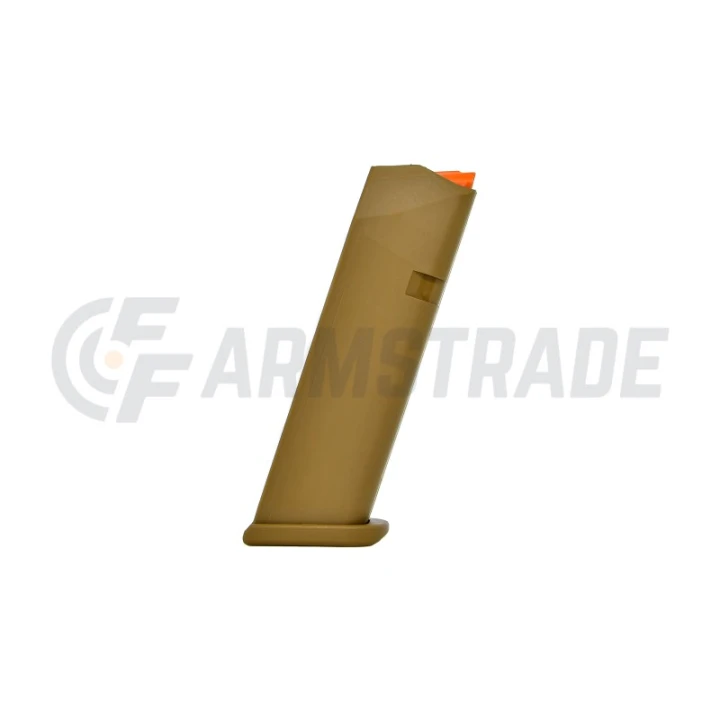 Magazynek / G17, 17 naboje Coyote, do GLOCK w kal. 9x19mm oranże